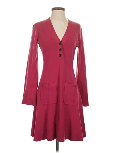 Pre-owned Jcrew Casual Dress In Burgundy