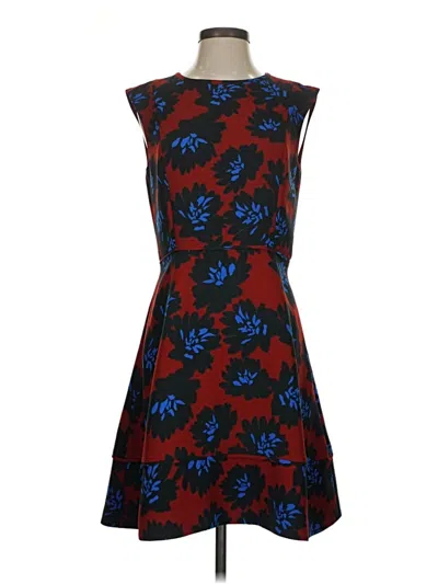 Pre-owned Jcrew Casual Dress In Burgundy