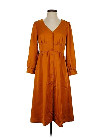 Pre-owned Jcrew Casual Dress In Gold