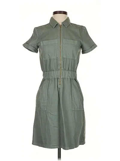 Pre-owned Jcrew Casual Dress In Green