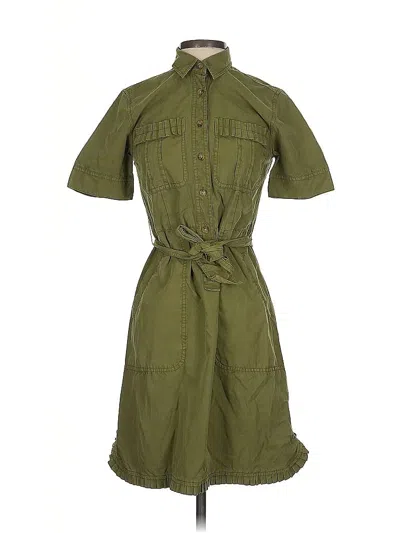 Pre-owned Jcrew Casual Dress In Green