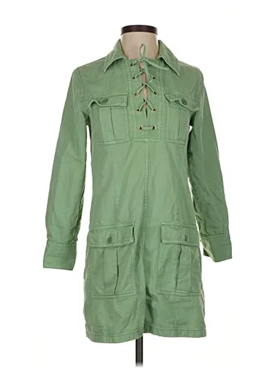 Pre-owned Jcrew Casual Dress In Green