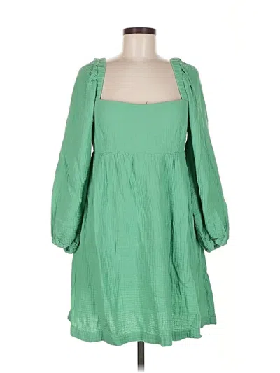 Pre-owned Jcrew Casual Dress In Green