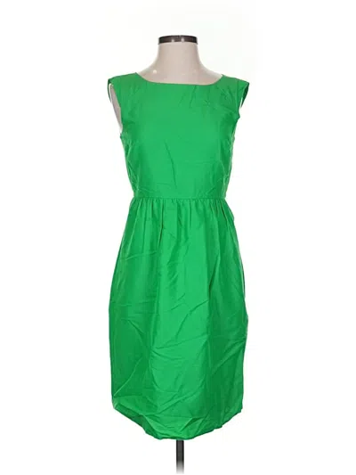 Pre-owned Jcrew Casual Dress In Green