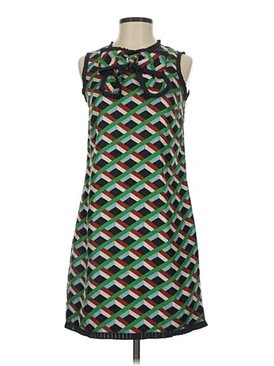 Pre-owned Jcrew Casual Dress In Green