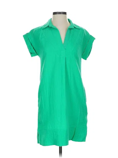 Pre-owned Jcrew Casual Dress In Green