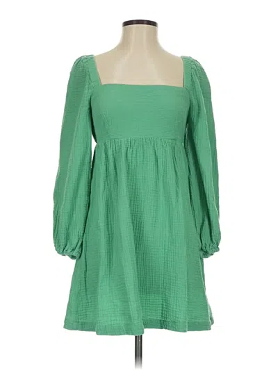 Pre-owned Jcrew Casual Dress In Green