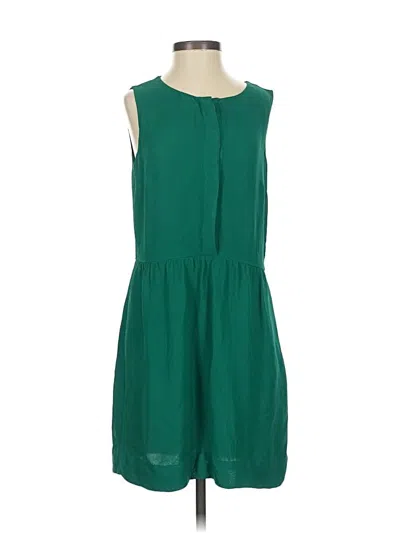 Pre-owned Jcrew Casual Dress In Green