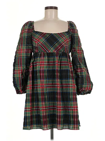 Pre-owned Jcrew Casual Dress In Green