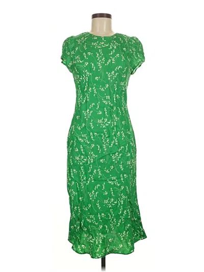 Pre-owned Jcrew Casual Dress In Green