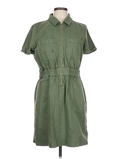 Pre-owned Jcrew Casual Dress In Green