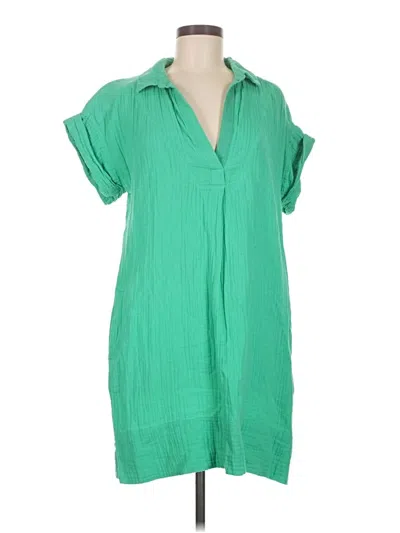 Pre-owned Jcrew Casual Dress In Green