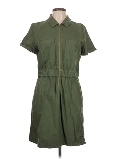 Pre-owned Jcrew Casual Dress In Green