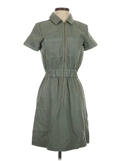 Pre-owned Jcrew Casual Dress In Green