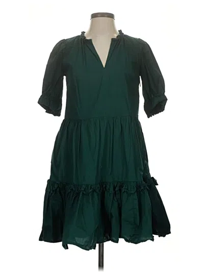 Pre-owned Jcrew Casual Dress In Green