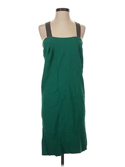 Pre-owned Jcrew Casual Dress In Green