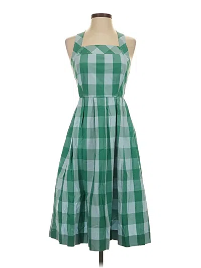 Pre-owned Jcrew Casual Dress In Green