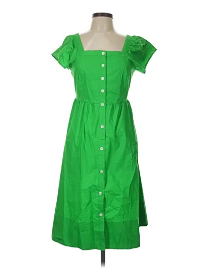 Pre-owned Jcrew Casual Dress In Green
