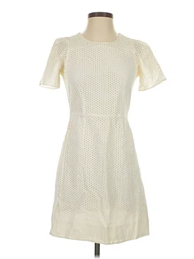 Pre-owned Jcrew Casual Dress In Ivory