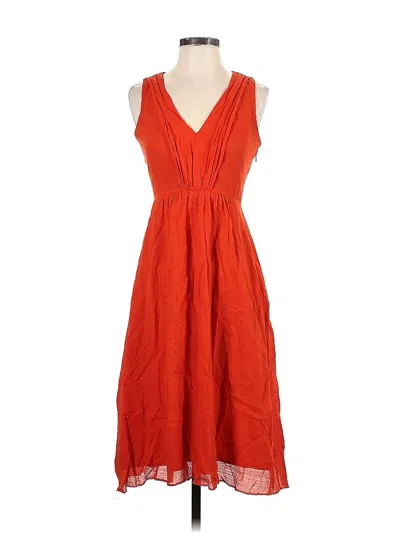 Pre-owned Jcrew Casual Dress In Orange