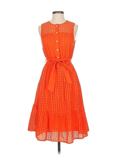 Pre-owned Jcrew Casual Dress In Orange