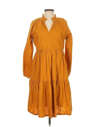 Pre-owned Jcrew Casual Dress In Orange