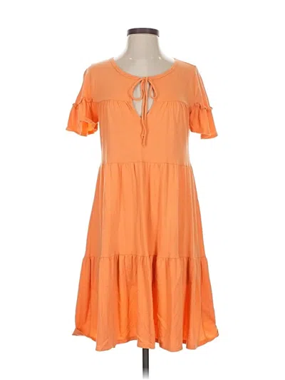 Pre-owned Jcrew Casual Dress In Orange