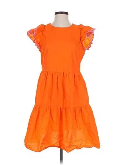 Pre-owned Jcrew Casual Dress In Orange