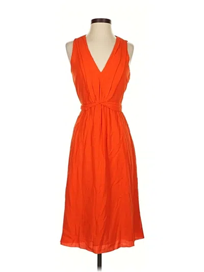 Pre-owned Jcrew Casual Dress In Orange