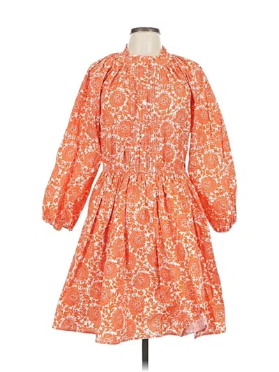 Pre-owned Jcrew Casual Dress In Orange