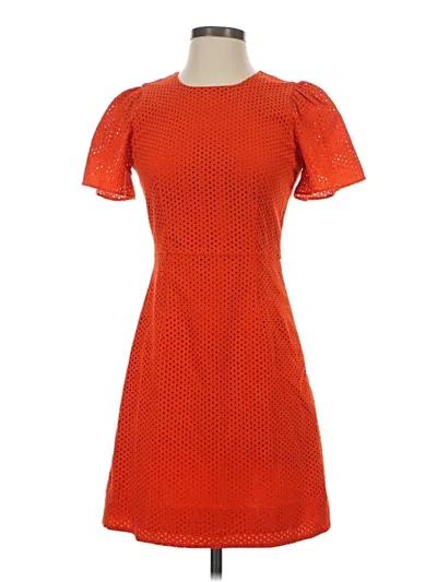 Pre-owned Jcrew Casual Dress In Orange