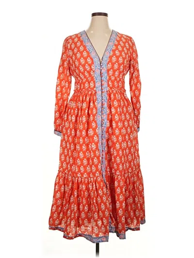 Pre-owned Jcrew Casual Dress In Orange