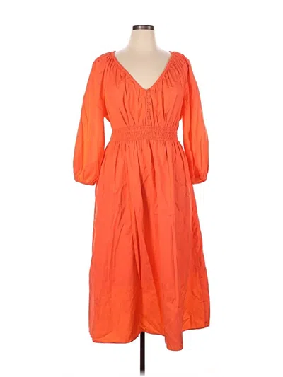 Pre-owned Jcrew Casual Dress In Orange