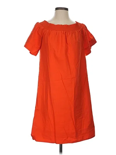 Pre-owned Jcrew Casual Dress In Orange