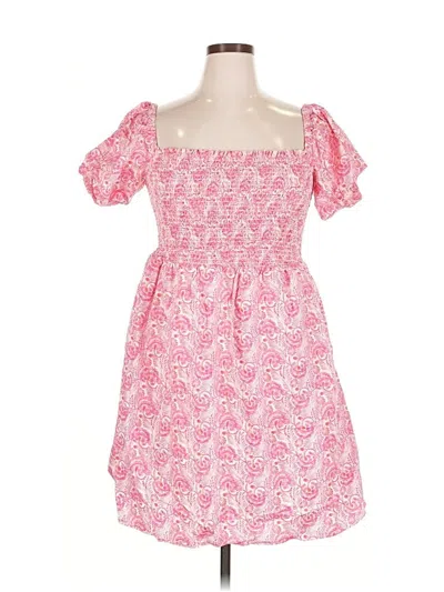 Pre-owned Jcrew Casual Dress In Pink