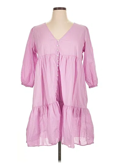 Pre-owned Jcrew Casual Dress In Pink