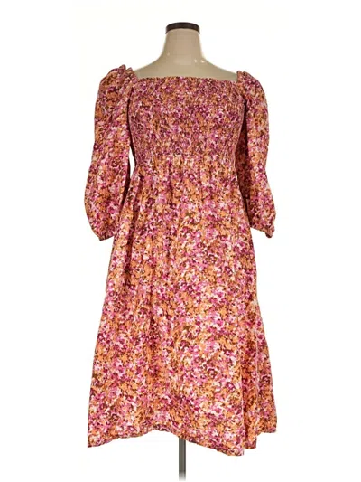 Pre-owned Jcrew Casual Dress In Pink