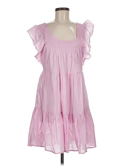 Pre-owned Jcrew Casual Dress In Pink