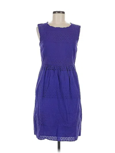 Pre-owned Jcrew Casual Dress In Purple
