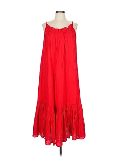 Pre-owned Jcrew Casual Dress In Red