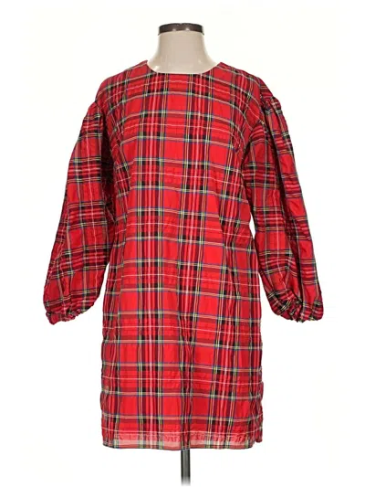 Pre-owned Jcrew Casual Dress In Red