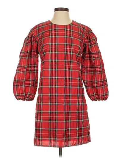 Pre-owned Jcrew Casual Dress In Red
