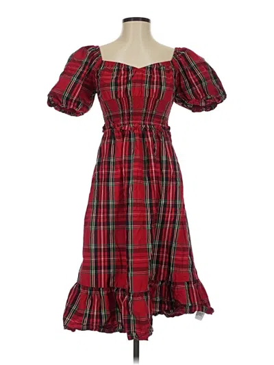 Pre-owned Jcrew Casual Dress In Red