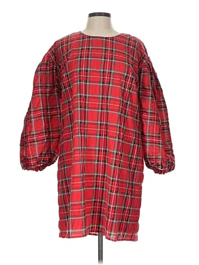 Pre-owned Jcrew Casual Dress In Red