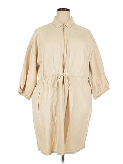Pre-owned Jcrew Casual Dress In Tan