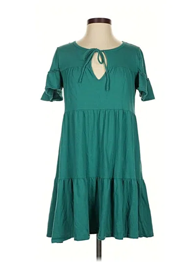 Pre-owned Jcrew Casual Dress In Teal
