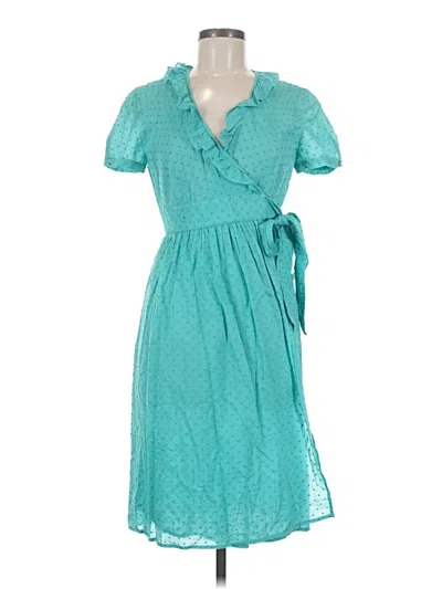 Pre-owned Jcrew Casual Dress In Teal