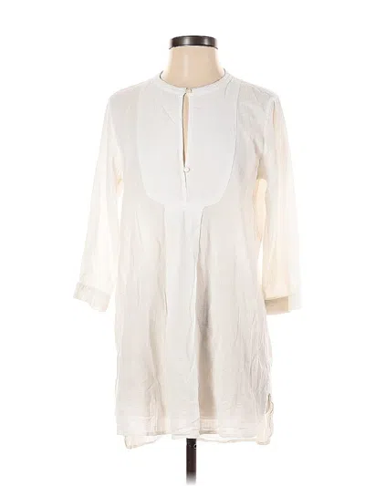 Pre-owned Jcrew Casual Dress In White