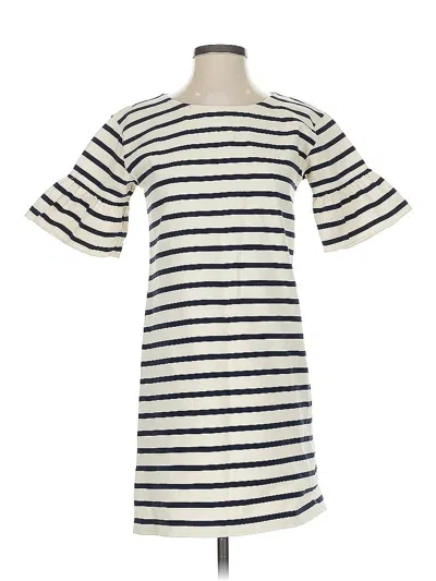 Pre-owned Jcrew Casual Dress In White