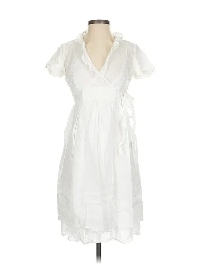 Pre-owned Jcrew Casual Dress In White